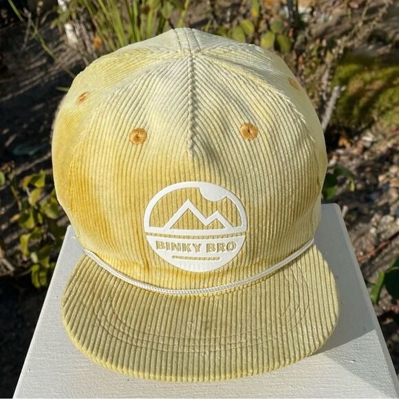 BinkyBro Light Yellow Corduroy San Elijo Snapback Baseball Hat Toddler (1-3 YR) - Picture 1 of 7